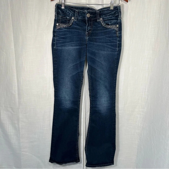 Silver Jeans Suki Mid Boot Denim Jeans Women’s Sz W28 L33 - Picture 1 of 13